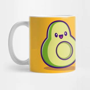 Cute Avocado Family Cartoon Mug